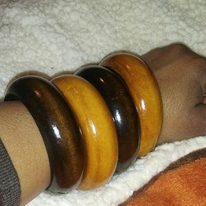 Wood bangles